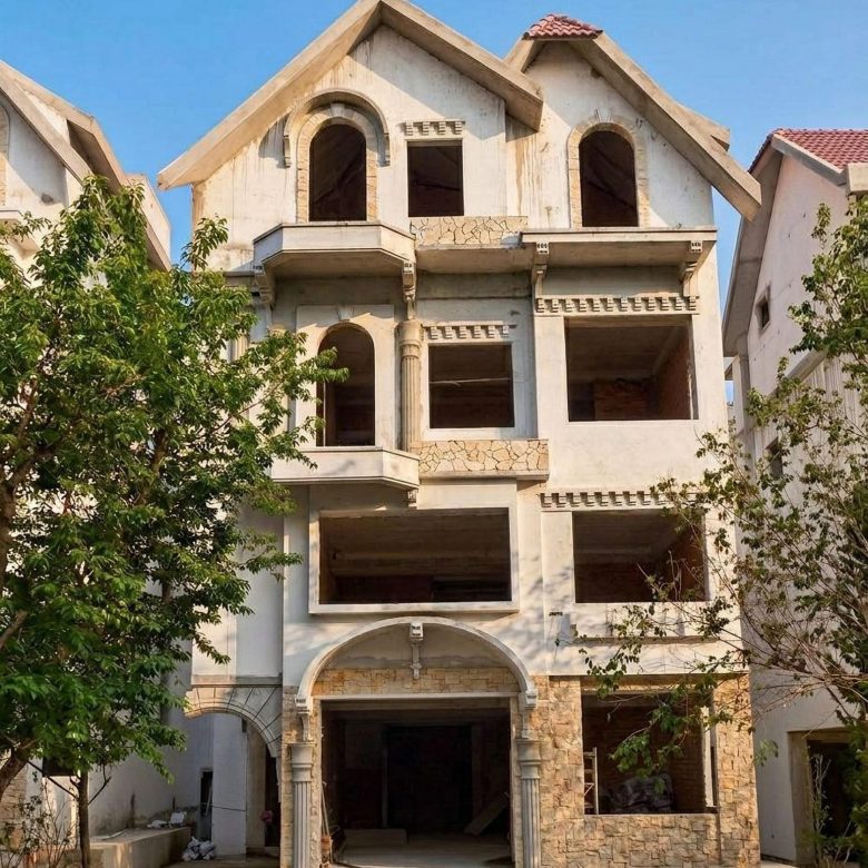 Ảnh mặt tiền căn villa A3 của dự án La Cerise Đà Lạt